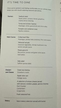 Not the most inspiring menu (and quite repetitive), which led to some selections that I would normally avoid. But portions were ok, and service friendly and pretty swift.