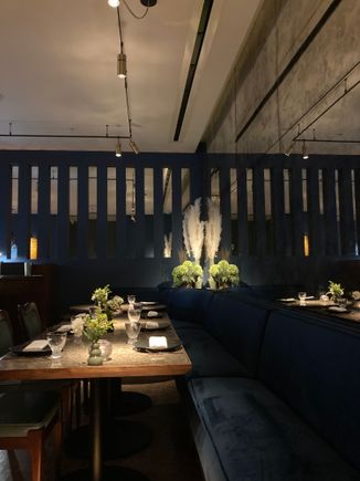 More intimate private seating area