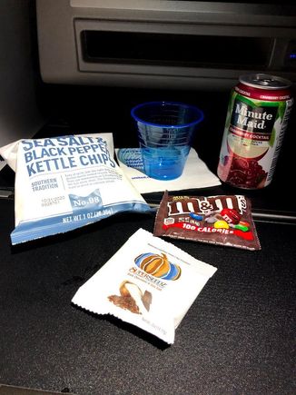 Mid-flight snacks
