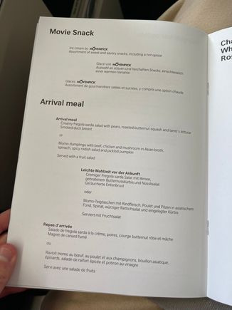 Arrival Menu LX40