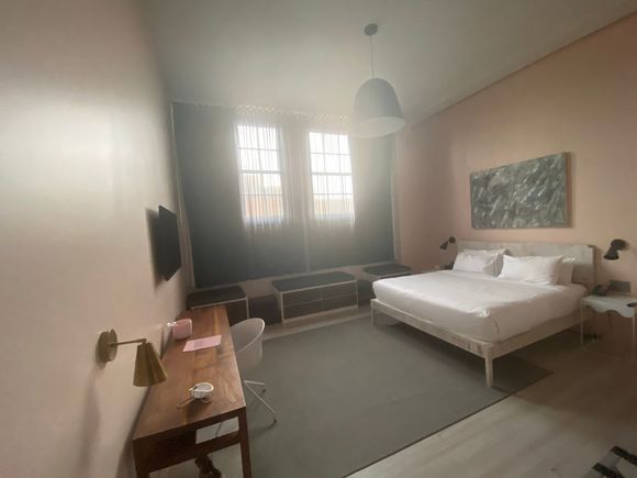 Standard King Room (note the steps needed to reach the window)