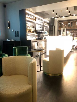 Hedgehog bar from back of bar seating area