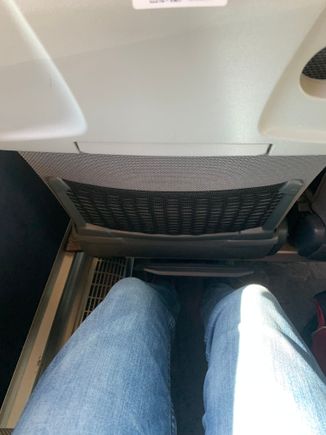 Reasonable legroom again