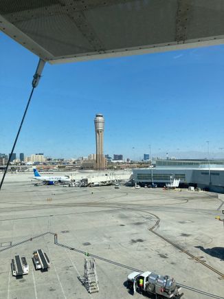 With views of the apron