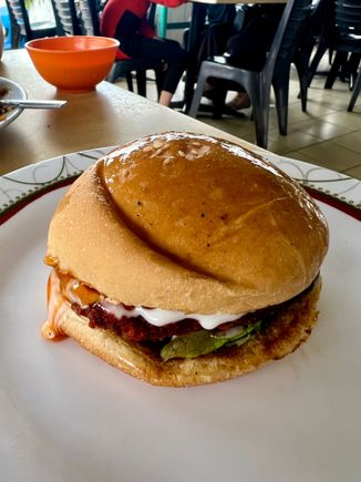 A “village” burger
