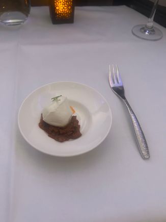 Sun-dried tomato mozzarella amouse bouche