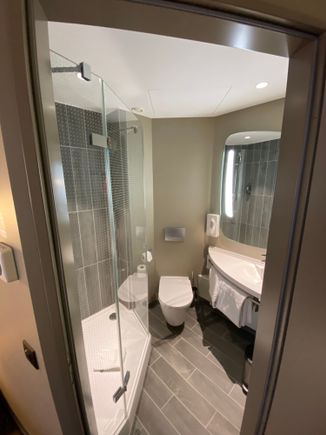 Not very big, but rather nice bathroom, too.