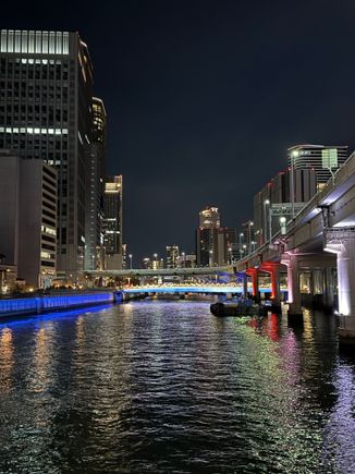 Walking back from dinner