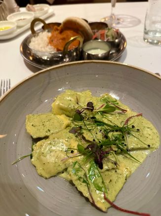 Ravioli was tasty