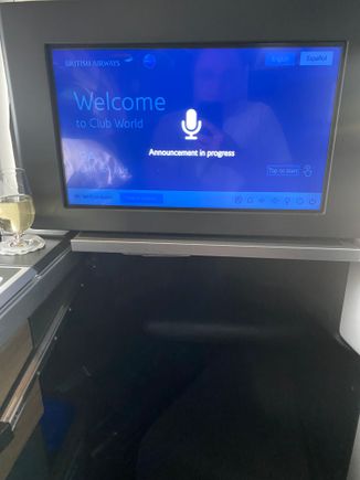 The infotainment screen