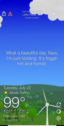 A great day for air conditioning 
