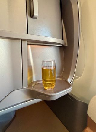 Pre-departure beverage 