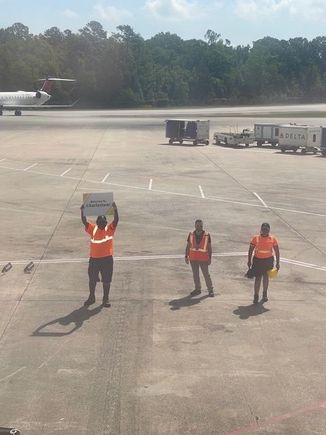 Arriving to CHS on Spirit's first flight