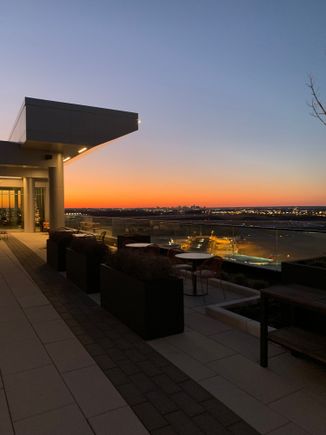 Beautiful sunsets from the rooftop bar 