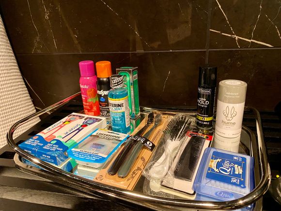 Toiletries they encourage you to take