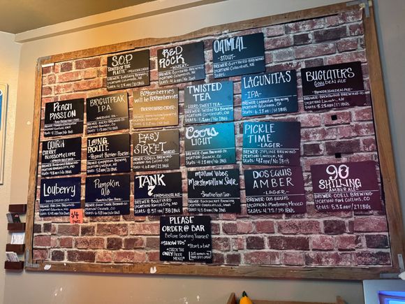 tap list