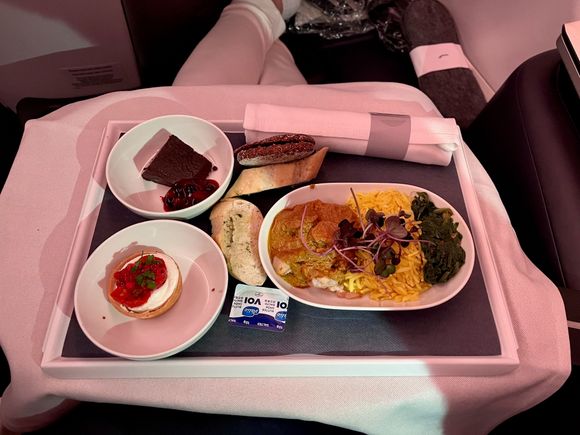 Very euro-J style dinner after take off