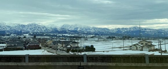 Views as we cut through the interior of Japan