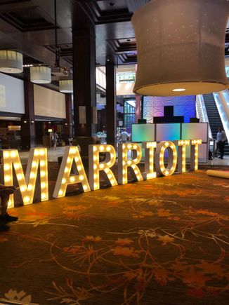 Sheraton Centre Toronto getting ready for Aug 18th celebrations.