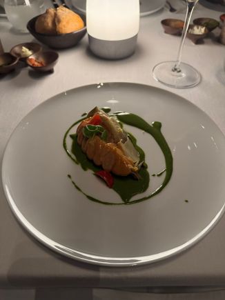 eggplant appetizer; one of our favorites.