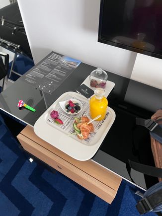I received two welcome amenities