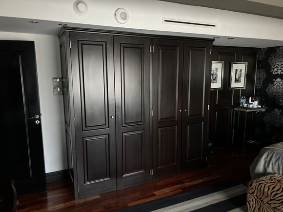 Closet, safe, fridge