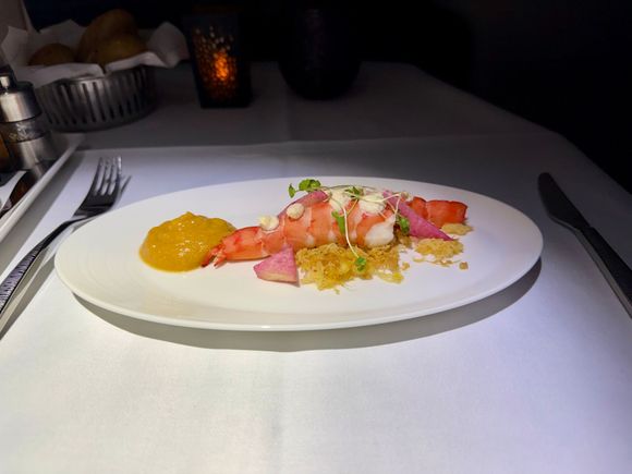 Delicious prawn starter
