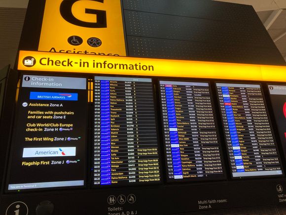 Nice to see a ful lboard of flights
