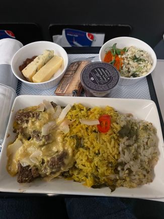 Beef rendang (much tastier than it looks) AGP-LGW 19/02