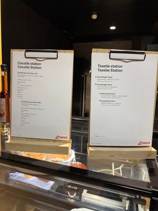 The menu