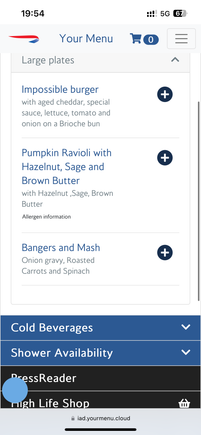 Tonight’s menu: mains