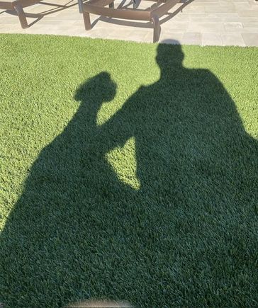 Poppy and her “shadow!”