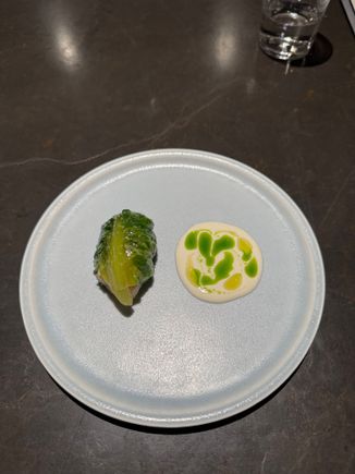 Jack Mackerel: well balanced Jack mackerel tartare with stir fry cabbage.