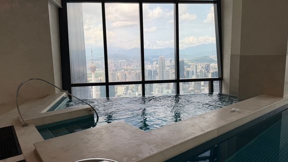 Jacuzzi in the pool area (another one in locker)