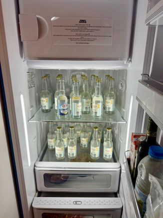 Fridge in kitchenette