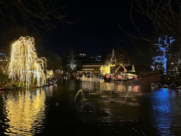 Tivoli Gardens decorated for Christmas… beautifully done and really good fun!