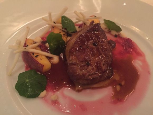 Flambé-ed foie-gras