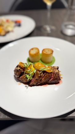 Steak: well executed. Much better than prior version.