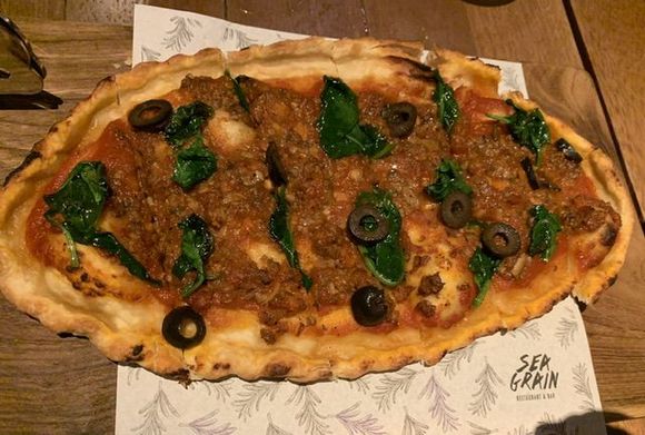 Mushroom flat bread