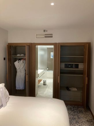 Storage space in bedroom