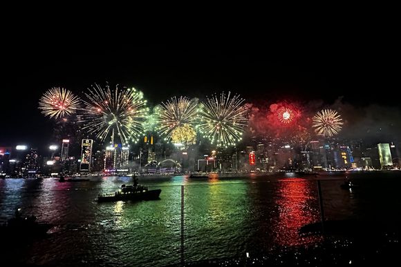 Fireworks view from the terrace (Patio)