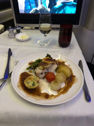 Chicken Main - IAD-LHR First 