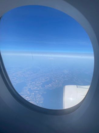 View outside on this daytime flight