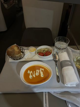 The soup was excellent 