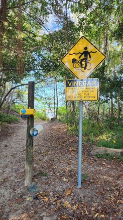 Four Mile Beach sign