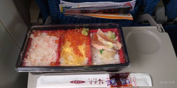   Inflight meal purchased from airport shop,