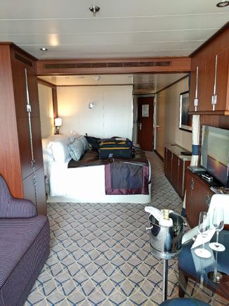 View from the veranda to the front of the room.