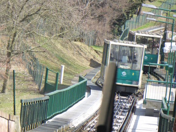 The tram on Petrin Hill