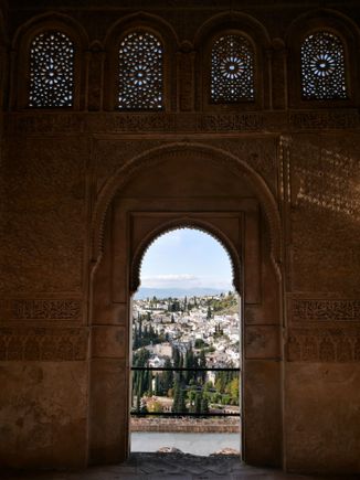 View from the Royal Chamber. - The Palace.