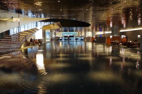 The water feature